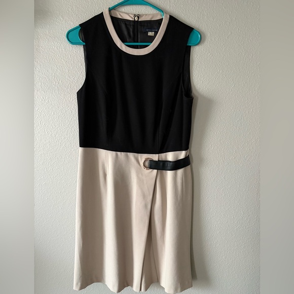Tommy Hilfiger Black and Cream Zippered Dress - Picture 1 of 2